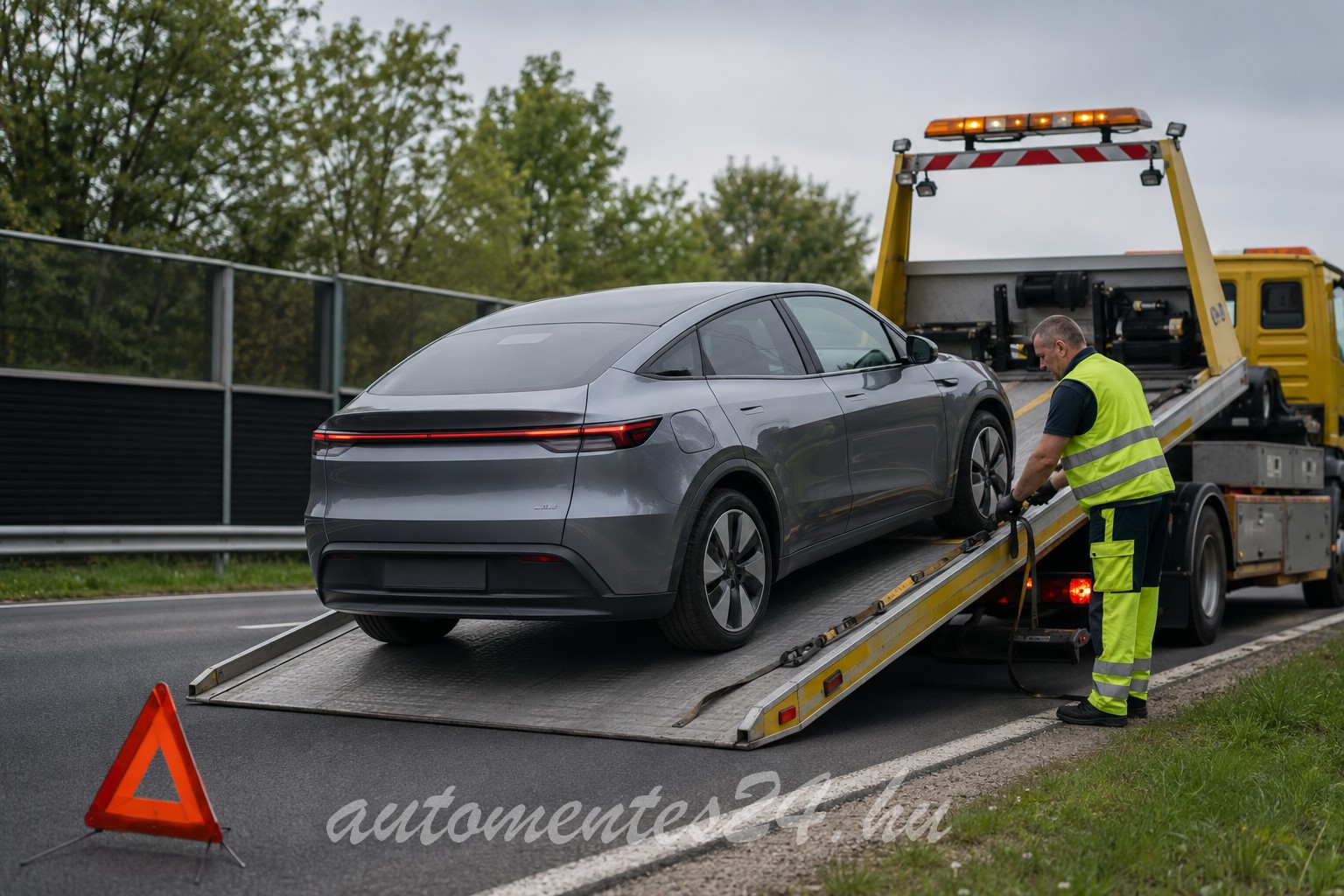 Lemerült vagy meghibásodott az elektromos autó? Így történik a biztonságos mentés